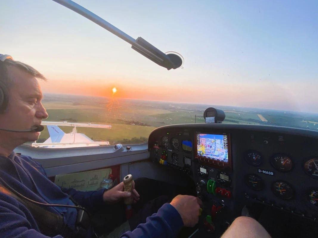 Selbst im Cockpit Platz nehmen und die Aussicht genießen